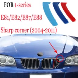 3Pcs Car Grill Stickers Strip Cover Trim For BMW F40 F20 F21 E87 E82 E81 E88 AUTO Racing Grille Accessories