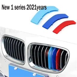 3Pcs Car Grill Stickers Strip Cover Trim For BMW F40 F20 F21 E87 E82 E81 E88 AUTO Racing Grille Accessories