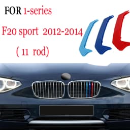 3Pcs Car Grill Stickers Strip Cover Trim For BMW F40 F20 F21 E87 E82 E81 E88 AUTO Racing Grille Accessories