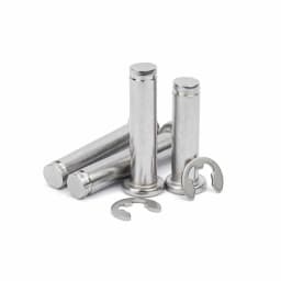 1/5pc M3 M4 M5 M6 M8 M10 M12 A2 Stainless Steel Flat Head Bearing Cylindrical Positioning Axis Roll Dowel Pin With Shaft Circlip