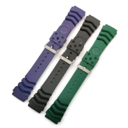 Diving Resin Watch Band for Seiko Silicone Waterproof Soft Rubber Wristband 18/20/22mm Men Sport Bracelet Accessory