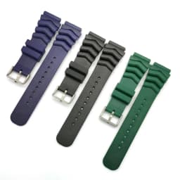 Diving Resin Watch Band for Seiko Silicone Waterproof Soft Rubber Wristband 18/20/22mm Men Sport Bracelet Accessory