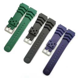Diving Resin Watch Band for Seiko Silicone Waterproof Soft Rubber Wristband 18/20/22mm Men Sport Bracelet Accessory