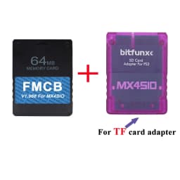 BitFunx V1.966 8/16/3264MB FMCB PS2 Card OPL 1.2.0 For MX4SIO SIO2SD TF/SD Card Adapter For Playstation2 Fat Game Consoles