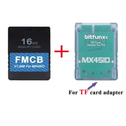 BitFunx V1.966 8/16/3264MB FMCB PS2 Card OPL 1.2.0 For MX4SIO SIO2SD TF/SD Card Adapter For Playstation2 Fat Game Consoles