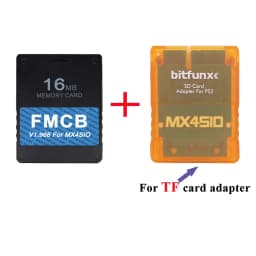 BitFunx V1.966 8/16/3264MB FMCB PS2 Card OPL 1.2.0 For MX4SIO SIO2SD TF/SD Card Adapter For Playstation2 Fat Game Consoles