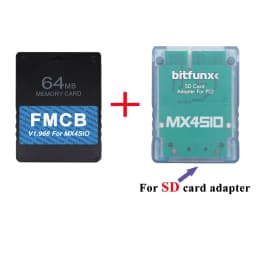 BitFunx V1.966 8/16/3264MB FMCB PS2 Card OPL 1.2.0 For MX4SIO SIO2SD TF/SD Card Adapter For Playstation2 Fat Game Consoles