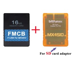 BitFunx V1.966 8/16/3264MB FMCB PS2 Card OPL 1.2.0 For MX4SIO SIO2SD TF/SD Card Adapter For Playstation2 Fat Game Consoles