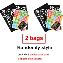 Children Colorful Round Dot Puzzle Stickers Cartoon Animal Mosaic Puzzle Stickers Patience Training DIY Education Toys Kids Gift