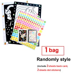 Children Colorful Round Dot Puzzle Stickers Cartoon Animal Mosaic Puzzle Stickers Patience Training DIY Education Toys Kids Gift