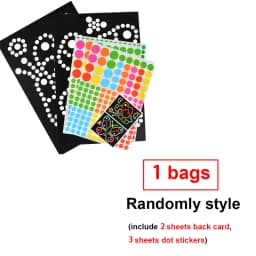 Children Colorful Round Dot Puzzle Stickers Cartoon Animal Mosaic Puzzle Stickers Patience Training DIY Education Toys Kids Gift