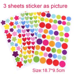 Children Colorful Round Dot Puzzle Stickers Cartoon Animal Mosaic Puzzle Stickers Patience Training DIY Education Toys Kids Gift