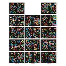 Children Colorful Round Dot Puzzle Stickers Cartoon Animal Mosaic Puzzle Stickers Patience Training DIY Education Toys Kids Gift