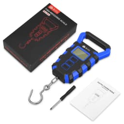 50Kg Hanging Scale with Ruler Digital Portable Fish Hook Electronic Weighting Luggage Scale LED Display Balance Висячие