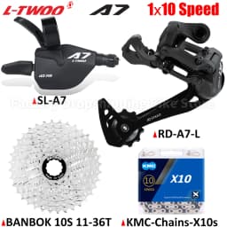 LTWOO A7 1x10 Speed MTB Groupset Shift Lever Rear Derailleur X10 Chain 11-42/46/50T Cassette 10V Derailleur Set
