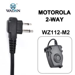 WADSN PTT Button Tactical Headset Interphone walkie talkie linker airsoft accesorios headphones ipsc TCI