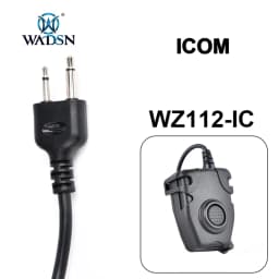 WADSN PTT Button Tactical Headset Interphone walkie talkie linker airsoft accesorios headphones ipsc TCI