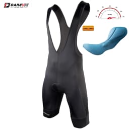 DAREVIE Men's Cycling Bib Shorts Italy Elastic Interface® 120kg/m³ Pad PRO Level Cycling Shorts Men MTB Road Cycling Bib Shorts