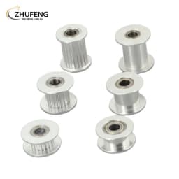 GT2 2GT 20 Teeth Synchronous Timing Idler Pulley Bore 3 4 5 6 8mm With Bearing For 6 10 15mm Belt 3D Printer Accessories