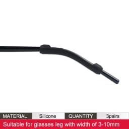 Soft Silicone Eyeglasses Temple Tips Sleeve Retainer,Anti-Slip Elastic Comfort Glasses Retainers For Spectacle Sunglasses