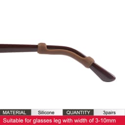 Soft Silicone Eyeglasses Temple Tips Sleeve Retainer,Anti-Slip Elastic Comfort Glasses Retainers For Spectacle Sunglasses
