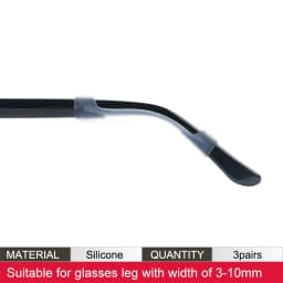 Soft Silicone Eyeglasses Temple Tips Sleeve Retainer,Anti-Slip Elastic Comfort Glasses Retainers For Spectacle Sunglasses