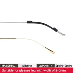 Soft Silicone Eyeglasses Temple Tips Sleeve Retainer,Anti-Slip Elastic Comfort Glasses Retainers For Spectacle Sunglasses