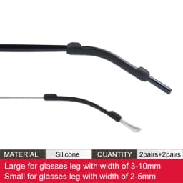 Soft Silicone Eyeglasses Temple Tips Sleeve Retainer,Anti-Slip Elastic Comfort Glasses Retainers For Spectacle Sunglasses