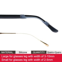 Soft Silicone Eyeglasses Temple Tips Sleeve Retainer,Anti-Slip Elastic Comfort Glasses Retainers For Spectacle Sunglasses