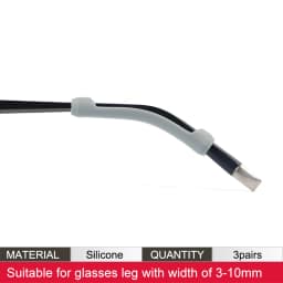 Soft Silicone Eyeglasses Temple Tips Sleeve Retainer,Anti-Slip Elastic Comfort Glasses Retainers For Spectacle Sunglasses