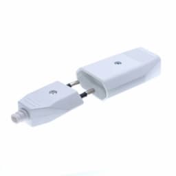 Black White 2.5A 250V 4.0mm Pin detachable wiring plug socket EU German French Korea Russia Swiss Italy male female power plug