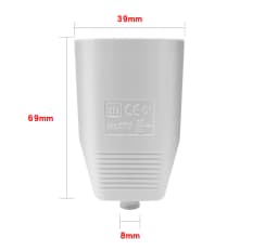 Black White 2.5A 250V 4.0mm Pin detachable wiring plug socket EU German French Korea Russia Swiss Italy male female power plug