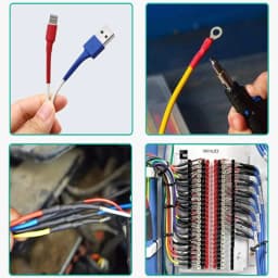 135 PCS Transparent Heat Shrinkable Tube Combination Suit Electrical Tape Insulation Sleeve Data Line 2:1 TimesshrinkWire Cable