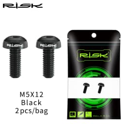 RISK M5x12 Bicycle Water Bottle Cage Fixing Bolts Titanium Road Mountain Bike Water Holder Screws Air Pump Holder Fixed Screws
