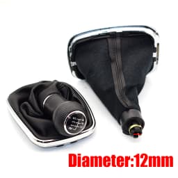 12mm 5 / 6 Speed Car Gear Shift Knob Lever Shifter Gaitor Boot For Volkswagen VW 1999-2004 Golf 4 IV MK4 GTI R32 Bora Jetta MT