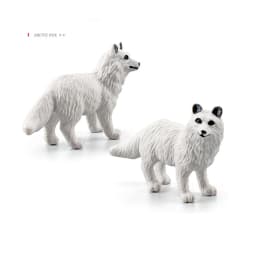 Realistic Polar Animals Model Figurines Toy Arctic Animal Figures Polar Bear Reindeer Seal Wolf Rabbit Arctic Fox Igloo 10PCS