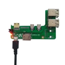 Raspberry Pi Zero 2w to 3B/4B interface adapter Zero to Pi3/Pi4 / Pi5 Expansion Board Zero Pi0 USB HUB RJ45 HAT