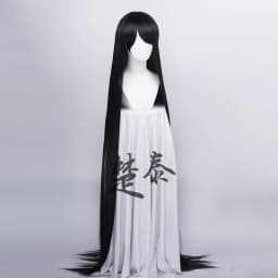 60inch 150cm Long Women Cosplay Wigs 5 Colors Straight Black White Silver Grey Brown Pink Synthetic Hair Halloween Party Role