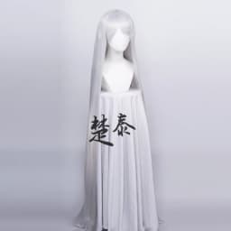 60inch 150cm Long Women Cosplay Wigs 5 Colors Straight Black White Silver Grey Brown Pink Synthetic Hair Halloween Party Role