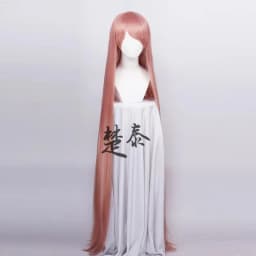 60inch 150cm Long Women Cosplay Wigs 5 Colors Straight Black White Silver Grey Brown Pink Synthetic Hair Halloween Party Role