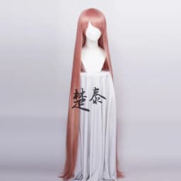 60inch 150cm Long Women Cosplay Wigs 5 Colors Straight Black White Silver Grey Brown Pink Synthetic Hair Halloween Party Role