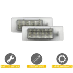 LED Number Plate Lamp For Renault Koleos Clio Logan Sandero Talisman Trafic Stanga Samsung White License Plate Light Assembly