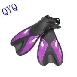 QYQ Frog Shoes Adult Fins with Adjustable Buckles Open Heels Designed for Snorkeling Scuba Diving