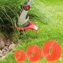 LUSQI 5m/10m/15m*2.4mm/2.7mm/3mm/3.5mm/4mm Grass Trimmer Line Nylon Spiral Brush Cutter Rope Lawn Mower Head Accessory