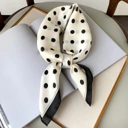2025 Silk Shawl Print Headscarf Cat Hair Wrap Neckerchief Female Satin Square Scarf For Women Headband Foulard Hijab Bandana