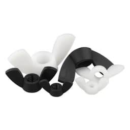M3 M4 M5 M6 M8 M10 M12 Black White Nylon Nut Wingnut Butterfly Nut Plastic Wing Nuts