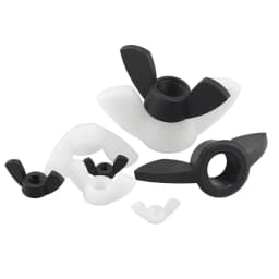 M3 M4 M5 M6 M8 M10 M12 Black White Nylon Nut Wingnut Butterfly Nut Plastic Wing Nuts