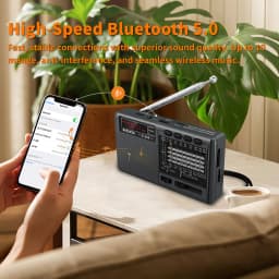 XHDATA D-368 FM Radio BT Portable AM FM SW 12 Bands Stereo Radio Receiver Wireless Pocket Bluetooth-compatible USB TF MP3 Player