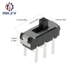 Toggle Switch DIP6 MSS22D18 Mini Miniature DIP Slide Switch 2P2T 6Pin Handle high 2mm