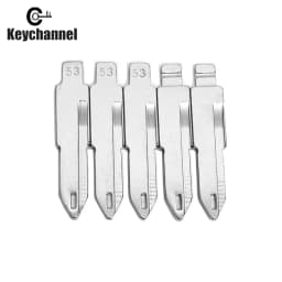 10pcs NE72 Car Key Blade #53 KD Remote Blank for Citroen Peugeot 206 Renault Clio2 Duster Logan for KEYDIY VVDI Xhorse Remote
